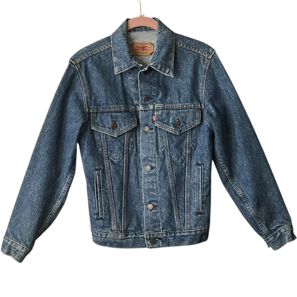 Vintage 1987 Levi Denim Jean Trucker Jacket. Size R34. - Picture 2 of 6